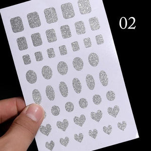 Gold Christmas Snowflake 3D Nail Stickers Sparkly Iridescent Silver Xmas Tree Elk Deer Transfer Sliders Winter Nails Accessories Design Decor Tip Transfer Nail Decals Sticker For Pretty Girl Self-Adhesive Nail Decals Designer Nail Stickers