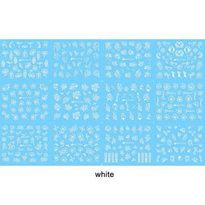 Gold Moon Star 3D Nail Stickers Ultra-thin Adhesive Decals Nail Art Decorations Stamping Manicure Nails Stickers Tool 3d Nail Decal Stickers Manicure Nail Art Decoration Accessories Holographic Old English Character Nail Self-Adhesive Sticker