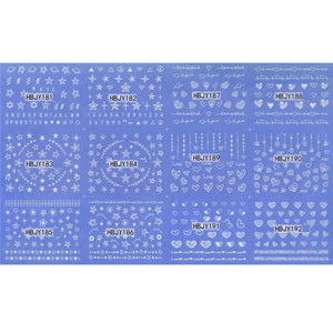 Gold Moon Star 3D Nail Stickers Ultra-thin Adhesive Decals Nail Art Decorations Stamping Manicure Nails Stickers Tool 3d Nail Decal Stickers Manicure Nail Art Decoration Accessories Holographic Old English Character Nail Self-Adhesive Sticker