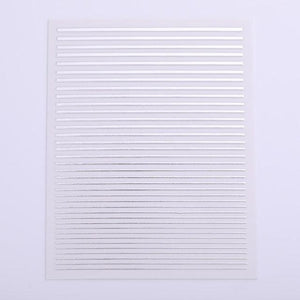 Gold Silver 3D Nail Sticker Curve Stripe Lines Nails Stickers Gradient Adhesive Striping Tape Nail Art Stickers Decal Decoration Metallic Curve Strip Line Nail Decal Self-Adhesive 3D Wave Design Decoration for Women Girls