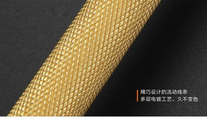 Golden Brass Knurled Textured Simple Kitchen Cabinet handle And Handles Drawer Pulls Bedroom Door Knobs  Cupboard Bathroom Door Handles Brushed Brass Pulls For Cabinets