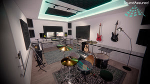 Grid Style Acoustic Foam Panels - Acoustic Foam Room Kits