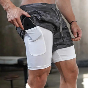 Gym Workout Shorts With Phone Pocket