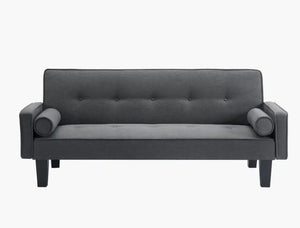 Fabric Sofa, Medieval Love Seat Sofa Furniture, With Pillows, Living Room Button Tufted Sofa, Pull Point Design