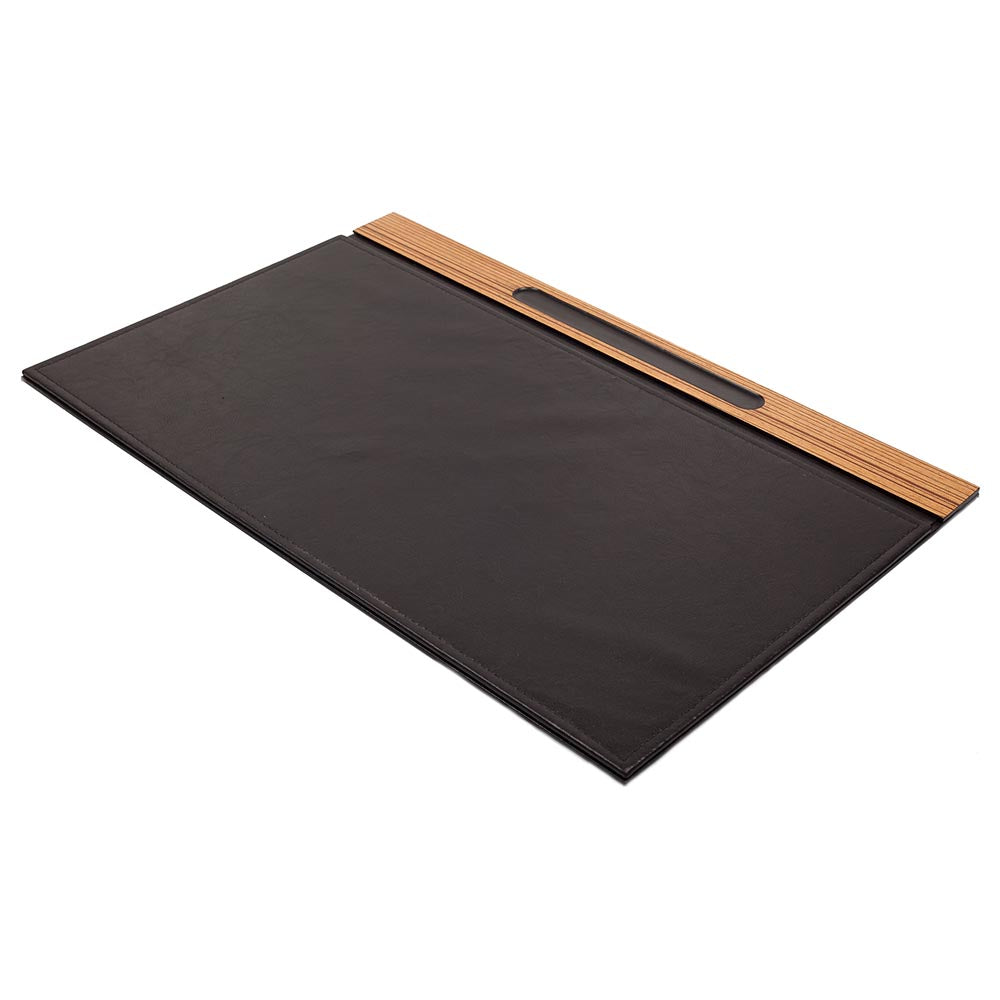MOOG Zebrona Leather Desk Set-Brown- 11 PCS