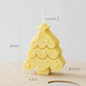 Handmade Creative Christmas Tree Scented Candles Christmas Tree Candles Christmas Gifts For Women Mom Girlfriend Christmas Scented Candles Home Decor Christmas Novelty Scented Candles Seasonal Celebration Candle Decoration Candle Gift