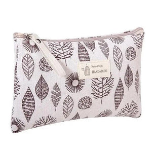 Handmade Retro Pencil Case Large Capacity Stationary Case Cool Stylish Printed Pouch For Office