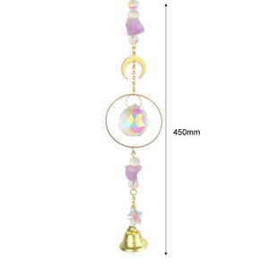 Hanging Sun Catcher Moon Light With Chain Pendant Ornament Crystal Balls  Catcher Wind-chime Rainbow Maker Crystal Hanging  Window Curtain Chandelier Outdoor Garden Home Decor Christmas Day Party Wedding Decoration