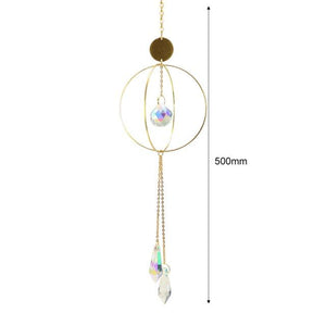 Hanging Sun Catcher Moon Light With Chain Pendant Ornament Crystal Balls  Catcher Wind-chime Rainbow Maker Crystal Hanging  Window Curtain Chandelier Outdoor Garden Home Decor Christmas Day Party Wedding Decoration