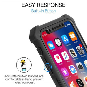 Heavy Duty Shockproof Phone Case For iPhone 14 13 12 Soft Transparent Back Cover Full-Body Clear Bumper Case with Built-in Screen Protector For iPhone