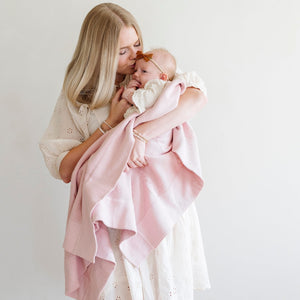 Heirloom Cotton Knit Receiving Blankets