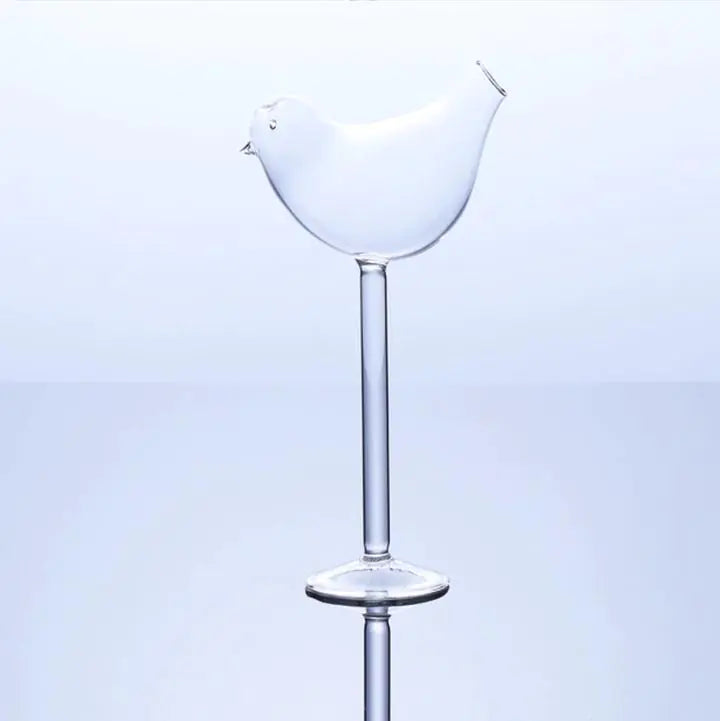 Creative Bird-Shaped Cocktail and Champagne Glass
