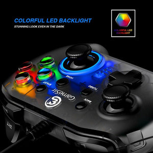 High Performance USB Wired Joystick Gamepad Controller Along With Vibration And Turbo Function Compatible With PC Laptop Monitor Tablet