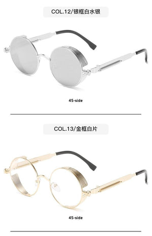 High Quality Metal Circle Frame Luxury & Designer High Quality Sunglasses For Men and Women New Retro Style Round Shape Metal Frame Sunglasses UV400