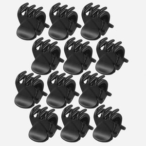 High Quality Newest 12 Pcs Black Plastic Mini Hairpin Claws Hair Clip Clamp for Ladies Hairgrip Barrettes Headwear Gorgeous Hair Accessories For Women