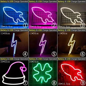 High Quality Wholesale LED Neon Night Light Sign Wall Art Sign Night Lamp Xmas Birthday Gift Wedding Party Wall Hanging Neon Lamp Home Decor