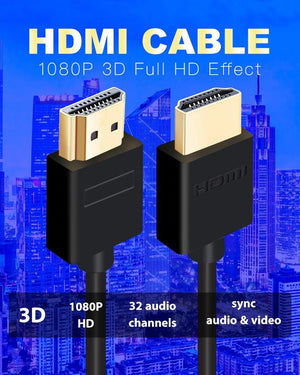 High Speed HDMI Cable 2.0 4K 1080P 3D Video Audio Cable Ultra High Speed Gold Plated Connectors HDMI 4K HD For TV Gaming Console