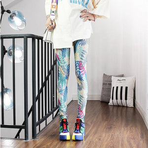 High Waist Leggings Pants Fitness Women Fashion  Printing Leggings Women Fitness Yoga Pants High Waist Push Up Sportswear Elastic Trousers Gym Running Workout Pants Push Up Running Elastic Stripe Dot Bottom Leggings