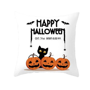 Holiday Pillowcase Pumpkin Cushion Cover Creative Decorative Sofa Party Home Car Pillow Cover Print Pillowcase Fall Decorative Pillows Cotton Linen Material Decoration