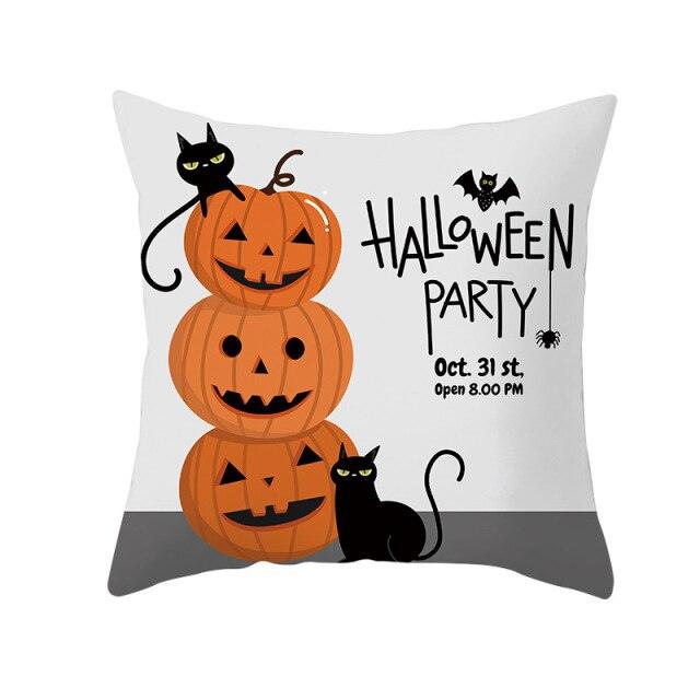 Holiday Pillowcase Pumpkin Cushion Cover Creative Decorative Sofa Party Home Car Pillow Cover Print Pillowcase Fall Decorative Pillows Cotton Linen Material Decoration