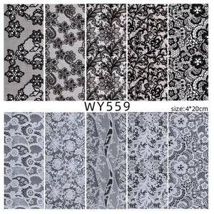Holographic Nail Foil Transfer Set Sticker Decal Nail Art Foils Designer Marble Nail Decoration Sliders Wraps Manicure  Women Kids Girls Manicure Decoration Nail Art Supplies 3D Self-Adhesive Nail Decals Designer Nail Stickers for Acrylic Nails