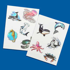 HoloToyz - Sea Creatures AR Stickers
