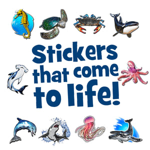 HoloToyz - Sea Creatures AR Stickers
