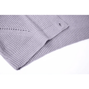 Hot Look Stylish Women's Knitted Cardigans Sweater Fashionable Autumn Long Sleeve Loose Coat Casual Button Thick V Neck Solid Female Tops