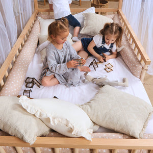 Montessori House Bed for Kids with Fence