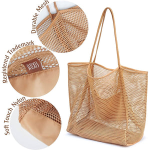HOXIS Mesh Beach Tote Women's Shoulder Bag