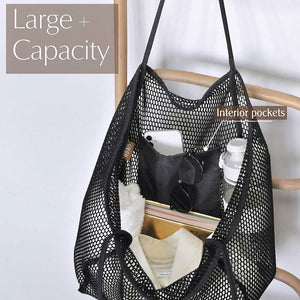 HOXIS Mesh Beach Tote Women's Shoulder Bag
