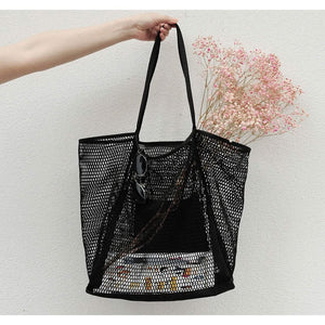 HOXIS Mesh Beach Tote Women's Shoulder Bag