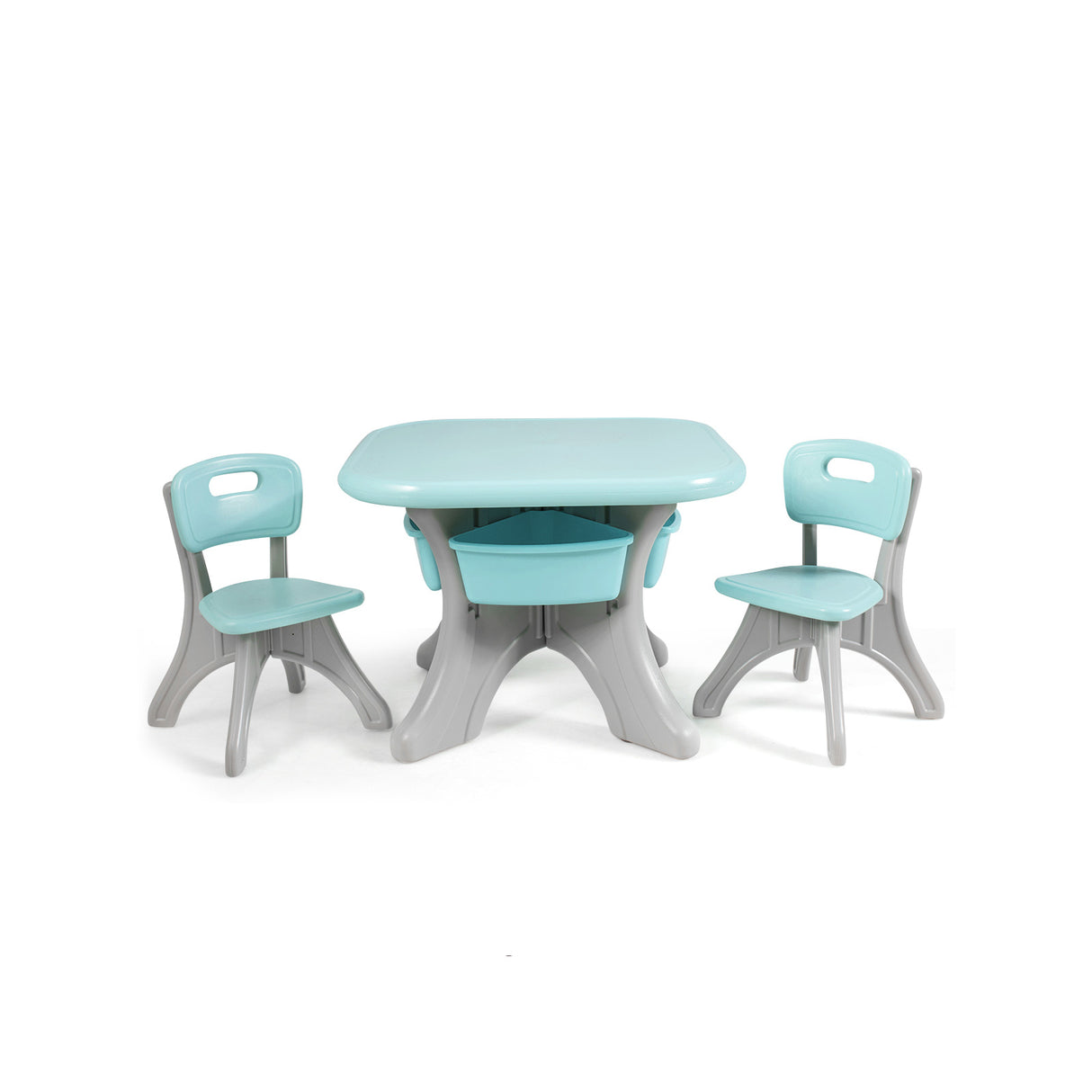 In/Outdoor 3-Piece Plastic Children Play Table & Chair Set