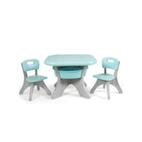 In/Outdoor 3-Piece Plastic Children Play Table & Chair Set