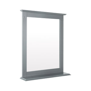 Wall-Mounted Multipurpose Vanity Mirror with Shelf-White