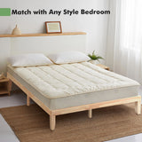 14 Inch King Size Wood Platform Bed Frame-Brown