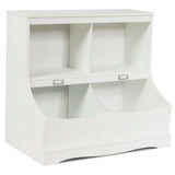 Kids Floor Cabinet Multi-Functional Bookcase -Gray