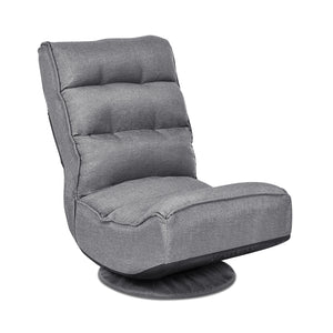 5-Position Folding Floor Gaming Chair-Navy