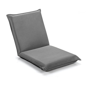 Adjustable 6 Positions Folding Lazy Man Sofa Chair Floor Chair-Black