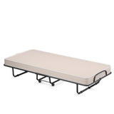 Rollaway Guest Bed with Sturdy Steel Frame and Memory Foam Mattress Made in Italy-Navy