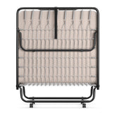 Rollaway Guest Bed with Sturdy Steel Frame and Memory Foam Mattress Made in Italy-Navy