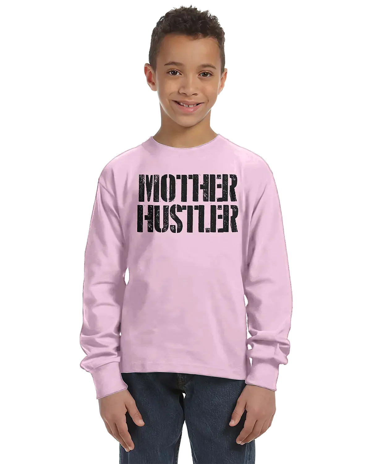 Mother Hustler Unisex Kids Long Sleeve T-Shirt