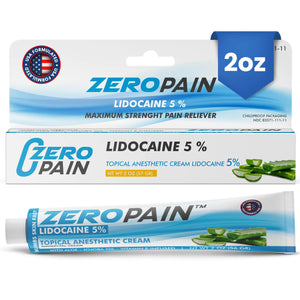 ZeroPain Painless Tattoo Numbing Cream Lidocaine Cream for Tattoo Pain Relief Hemorrhoid Cream numbing cream for piercing numbing cream for tattoos extra strength numbing cream Pain Cream