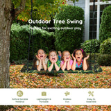 60 Inches Platform Tree Swing Outdoor with  2 Hanging Straps-Multicolor