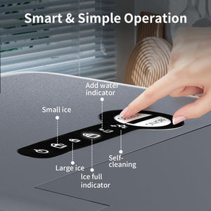 Ice Makers Countertop,26.5Lbs/24H,Self-Cleaning Portable Ice Maker Machine with HandleZ4701