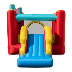 5-in-1 Ice Cream Inflatable Bounce House with Ball Pit and Slide with 480W Blower