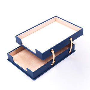 MOOG Leather Double Document Tray