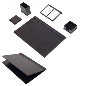 MOOG Leather Desk Set-5 Accessories -Turquoise- 5 PCS