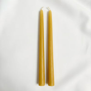 Sunlit Beeswax Tapers 9 Inch Candles