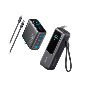 Anker Laptop Power Bank (25K, 165W, Built-In and Retractable Cables)